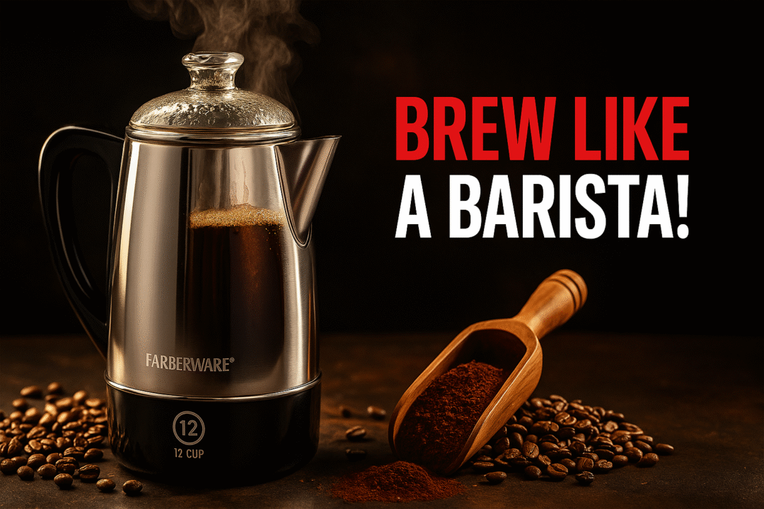 Farberware 12 Cup Electric Coffee Percolator: Brew Like a Barista!